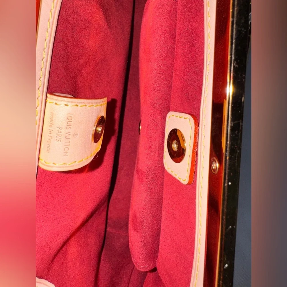 Louis Vuitton Multicolor MM White Monogram Satchel Gold Chain Medium Bag ✨ - Picture 3 of 16